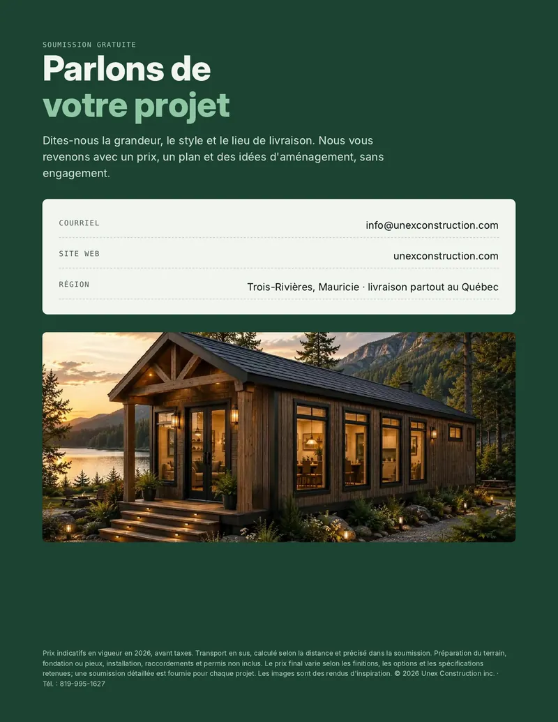 Page 8 sur 8 : Parlons de votre projet