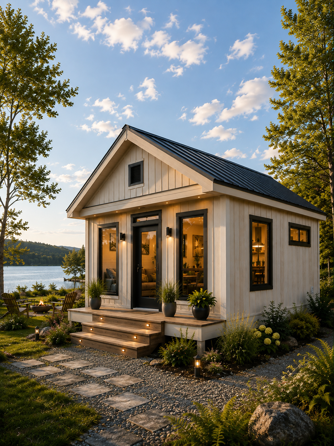 Mini-maison moderne préfabriquée sur mesure en Mauricie - Unex Construction